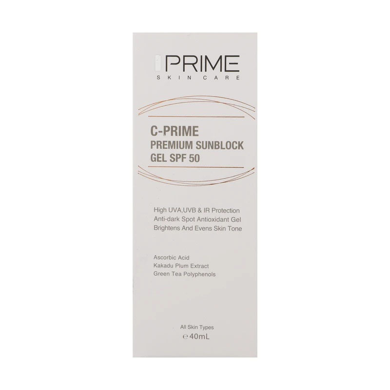  ژل ضد آفتاب بدون رنگ پرایم SPF50 مدل C-Prime 